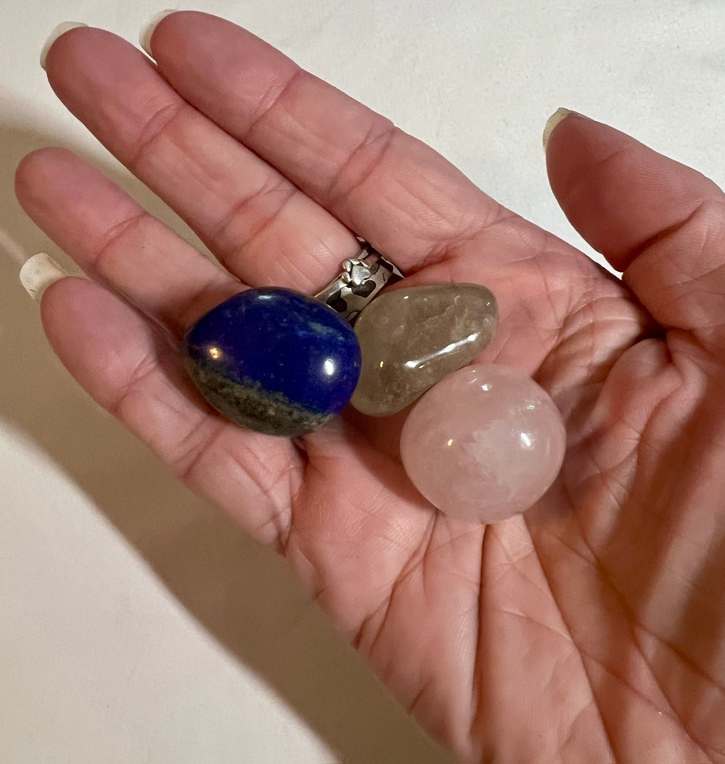 Crystal pouch for depression