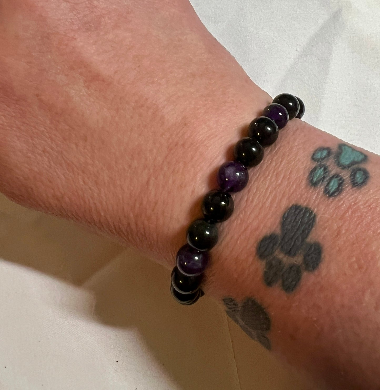 Crystal bracelet for protection