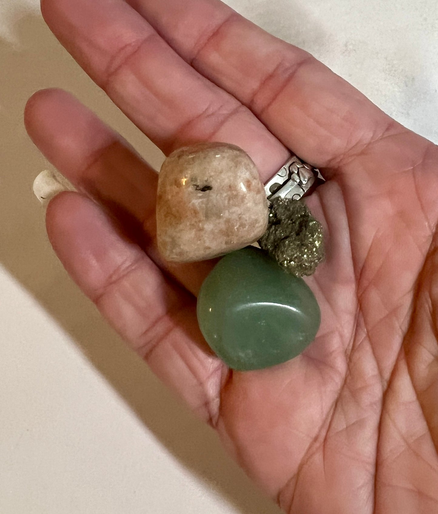 Crystal pouch for good luck