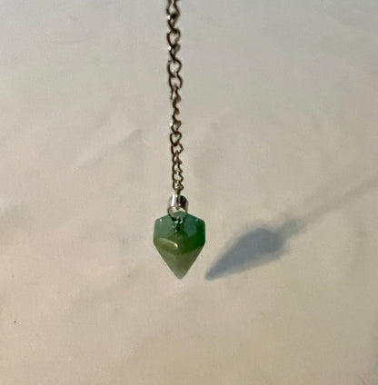 Green aventurine handmade pendulum