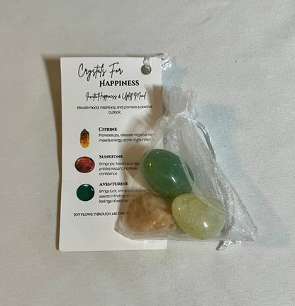 Crystal pouch for happiness