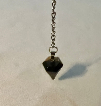Tiger's eye handmade pendulum
