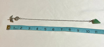 Green aventurine handmade pendulum