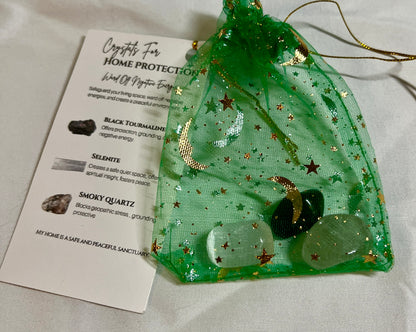 Crystal pouch for home protection