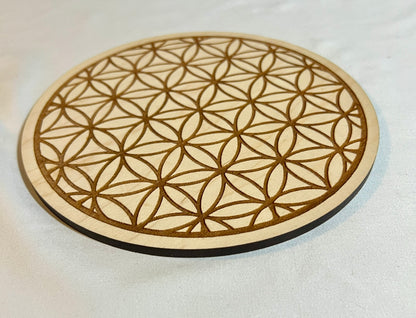 Wood crystal grid
