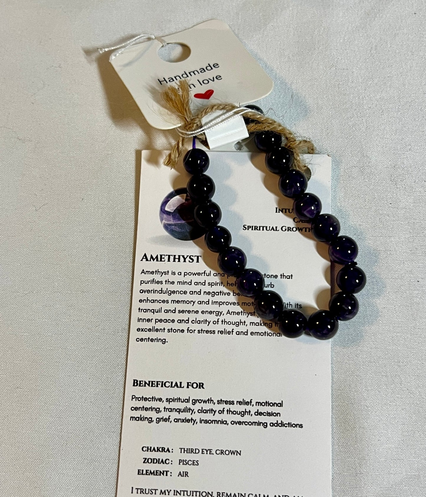 Amethyst Crystal Bracelet
