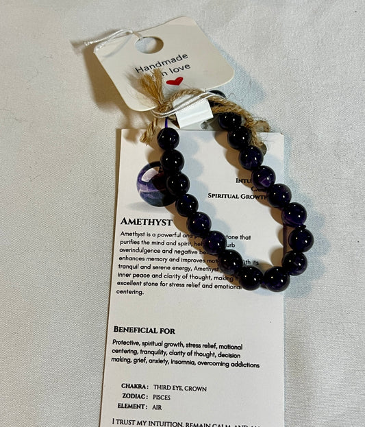 Amethyst Crystal Bracelet