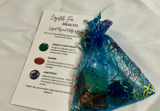 Crystal pouch for health