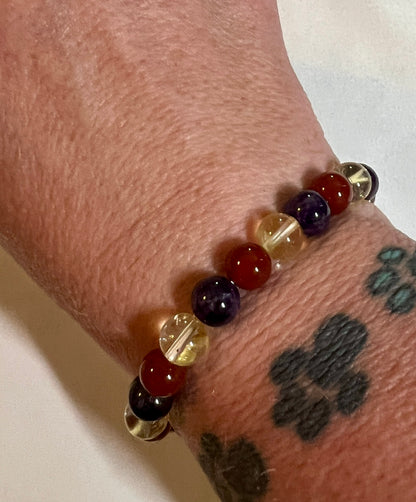 Crystal bracelet for  Aries