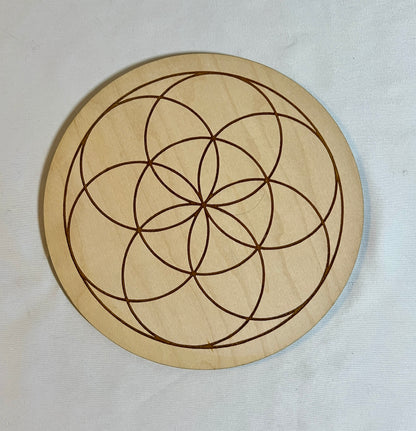 Wood crystal grid