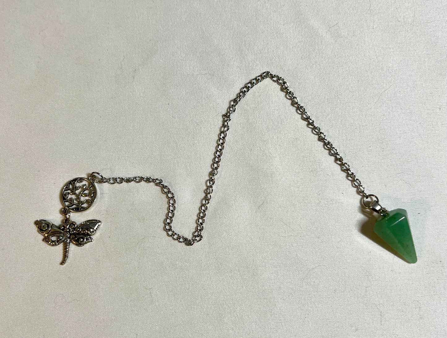 Green aventurine handmade pendulum