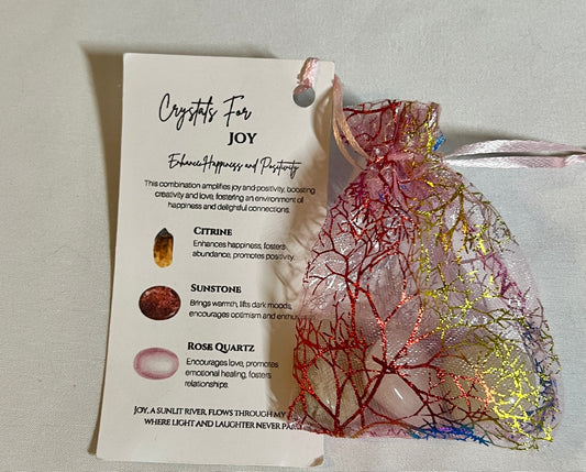 Crystal pouch for joy