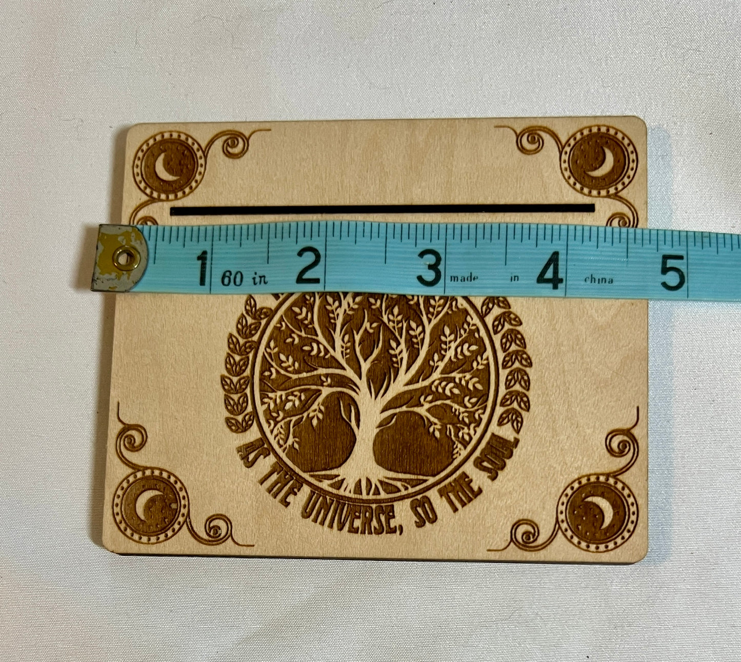 Wood card of the day stand