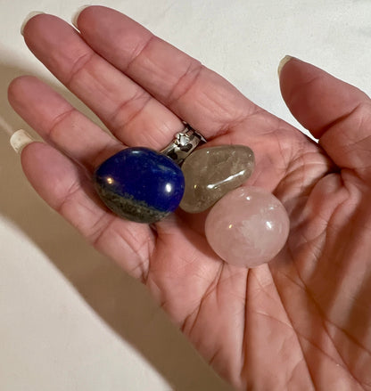 Crystal pouch for depression