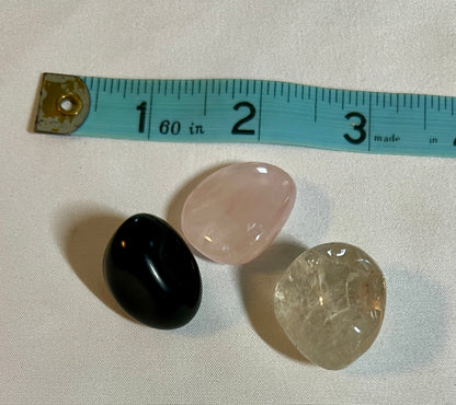 Crystal pouch for letting go
