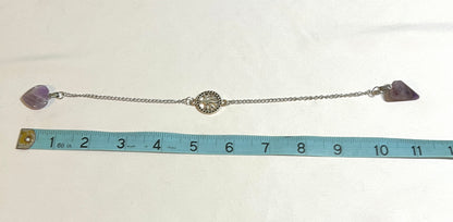 Amethyst handmade pendulum