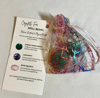 Crystal pouch for well being