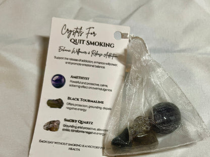 Crystal pouch for quit smoking