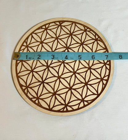 Wood crystal grid