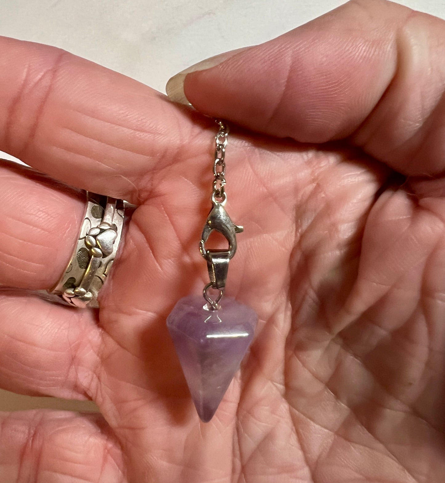 Amethyst handmade pendulum