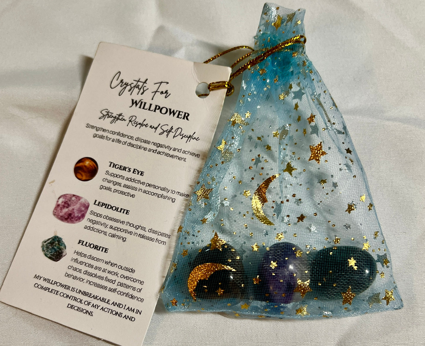 Crystal pouch for willpower