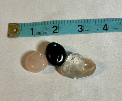 Crystal pouch for lettng go