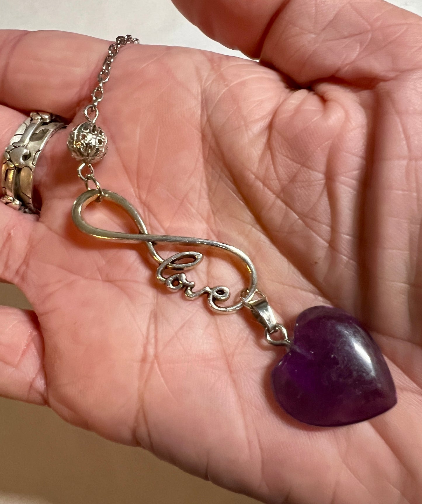 Amethyst handmade pendulum