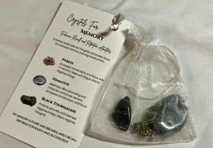 Crystal pouch for memory