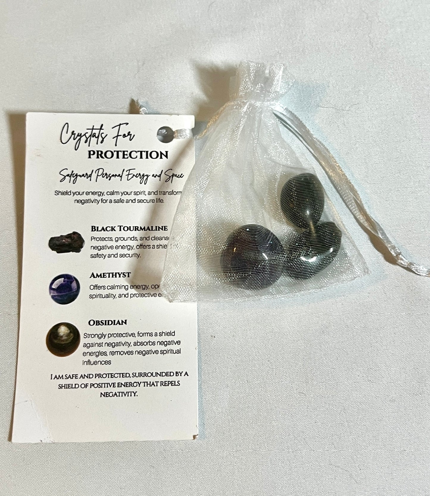 Crystal pouch for protection