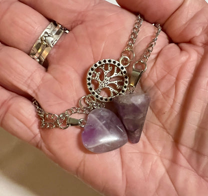 Amethyst handmade pendulum