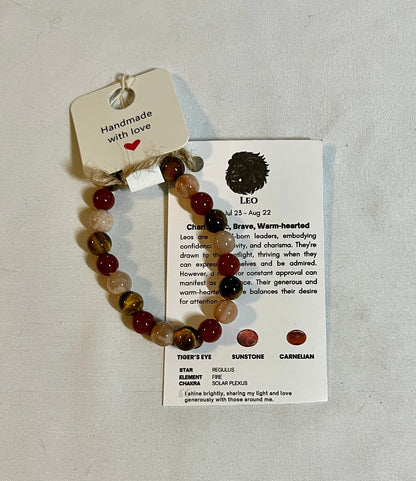 Crystal bracelet for Leo