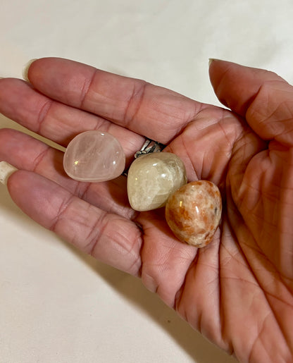 Crystal pouch for positivity