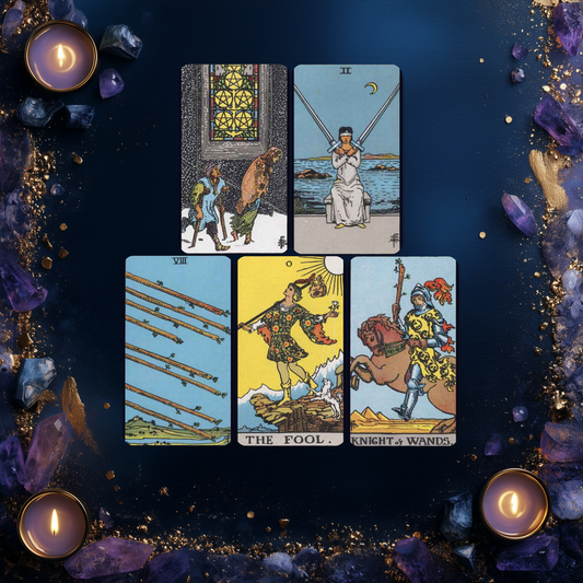 5 Card Tarot Reading, Card Reading, Tarot Card Reading